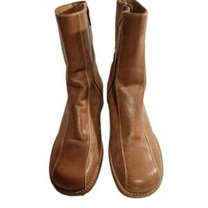 Nurture Woodland by Lamaze Leather Side Zip Boots Women Size 9